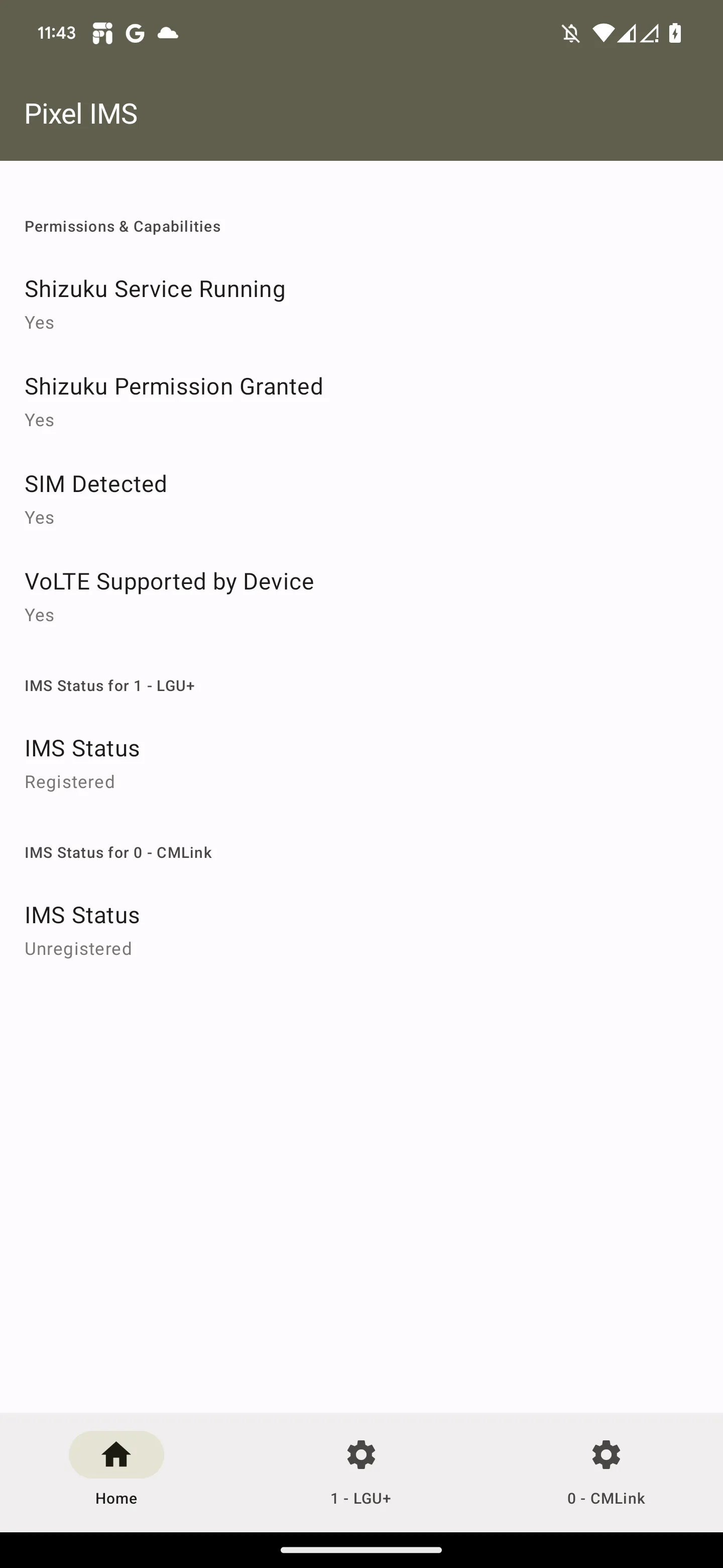 IMS Status状态