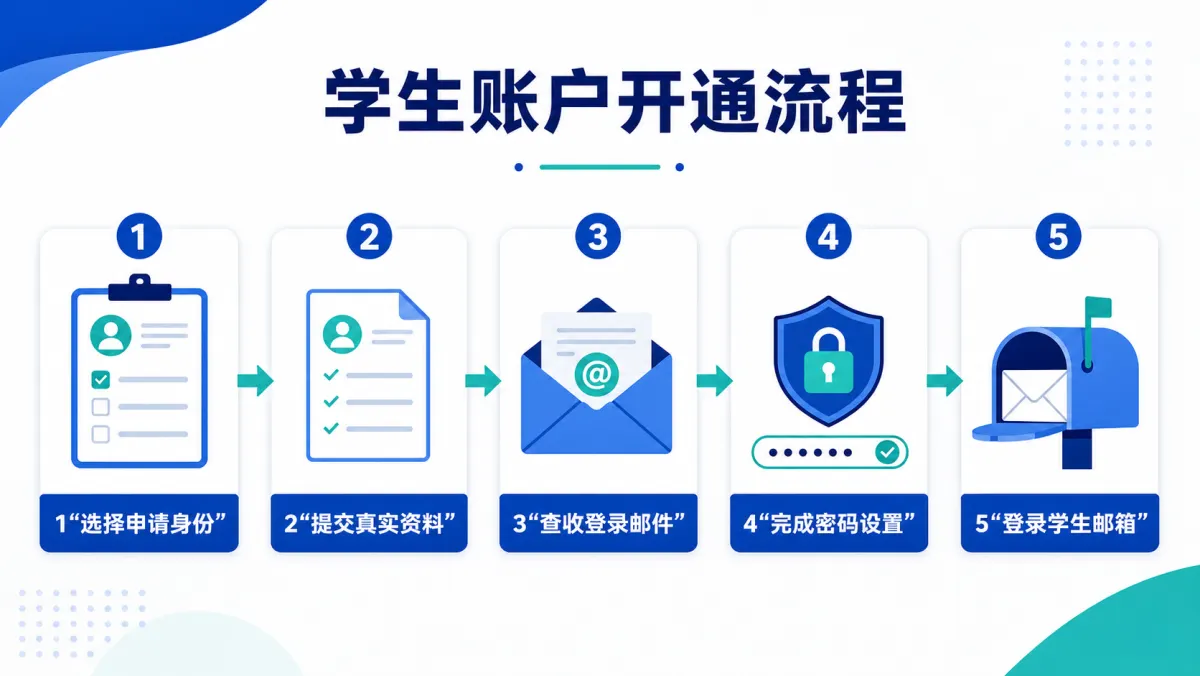 学生账户开通流程 学生账户开通流程信息图