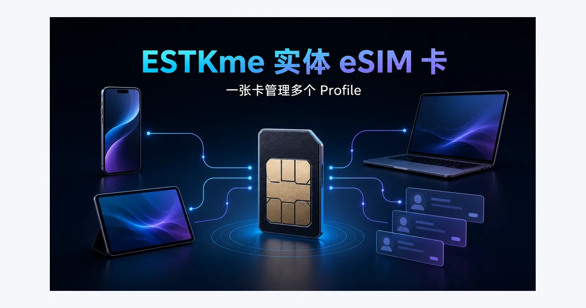 ESTKme 实体 eSIM 卡封面