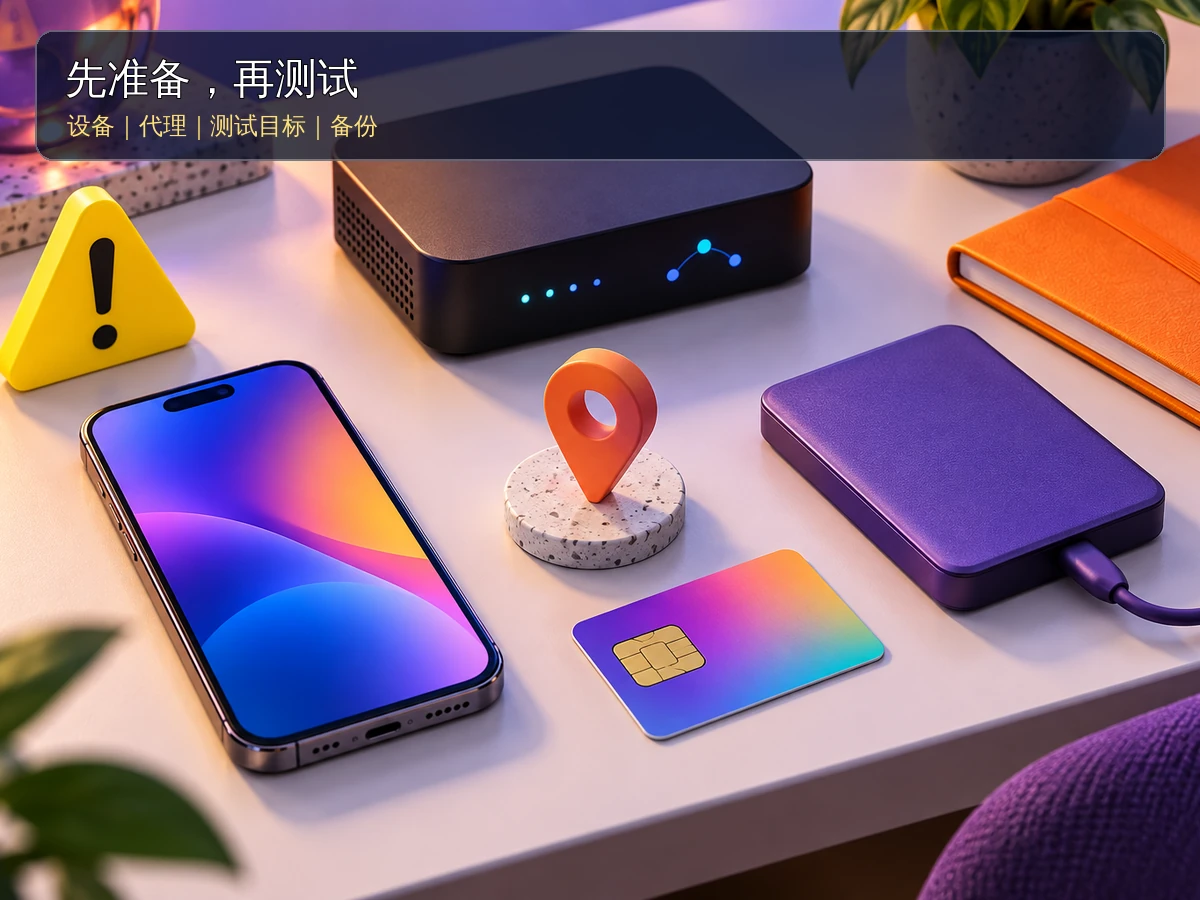 开始前的准备：设备、代理、测试目标与备份