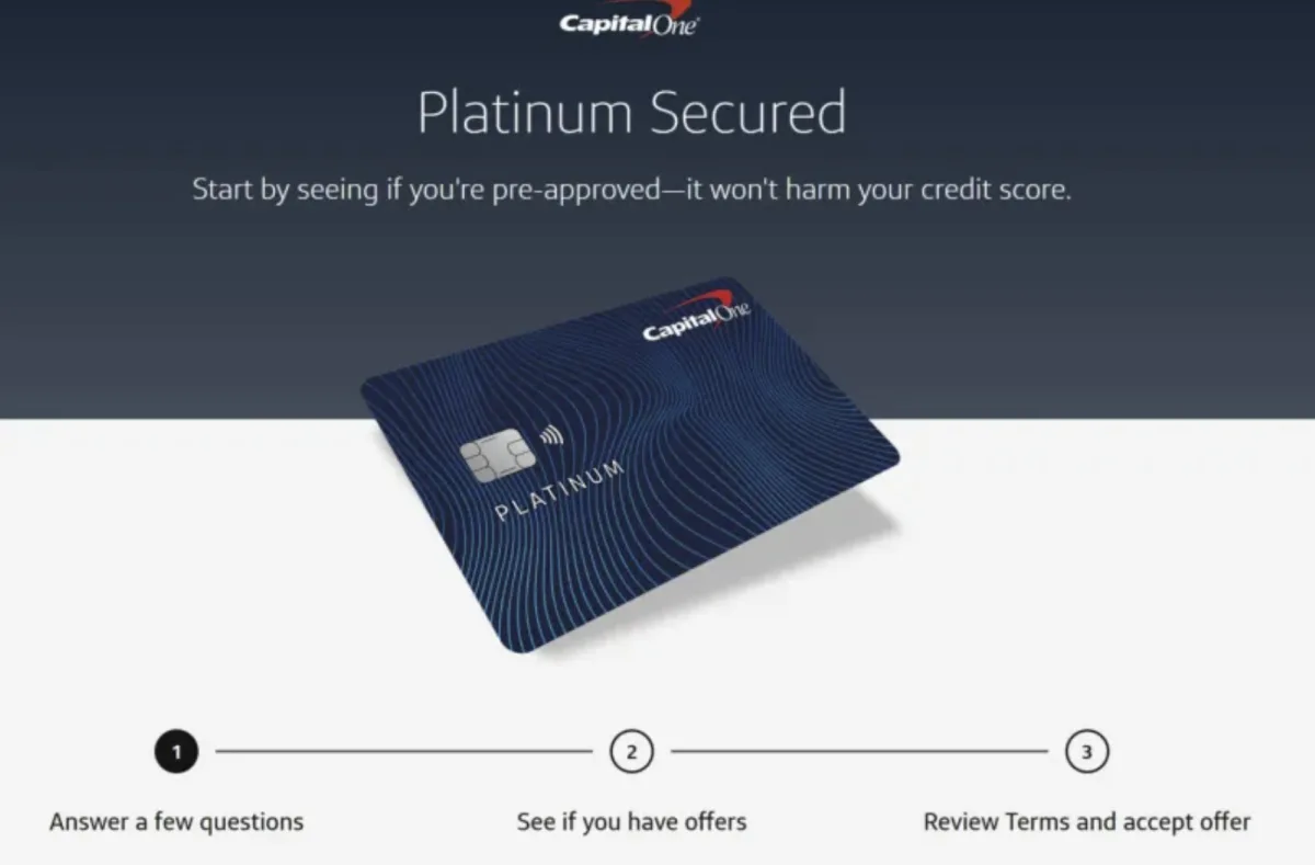 Capital One Platinum Secured押金卡 Capital One Platinum Secured 押金信用卡