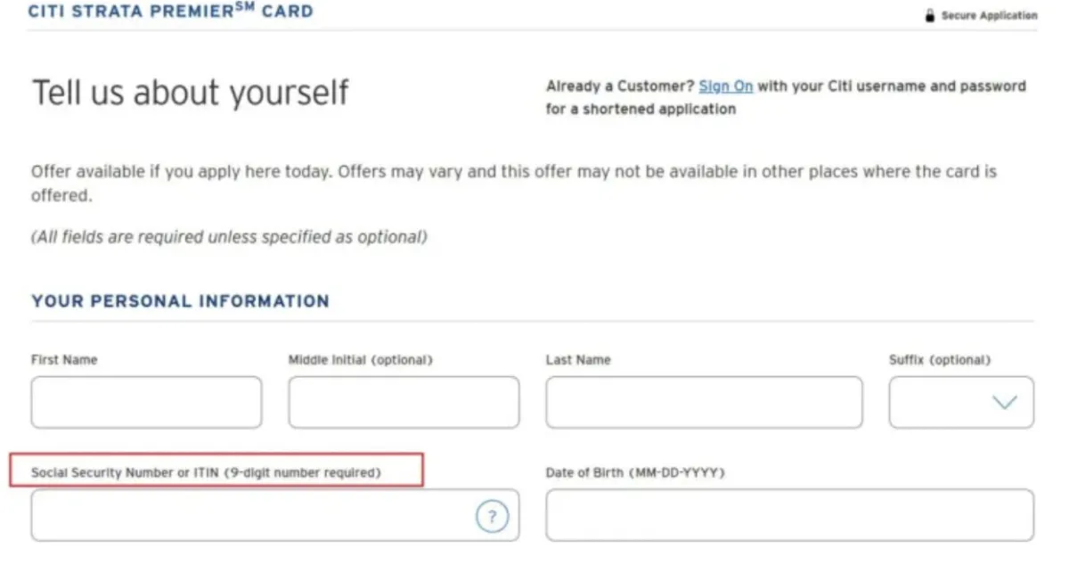 Citi信用卡申请页面 Citi 信用卡在线申请页面