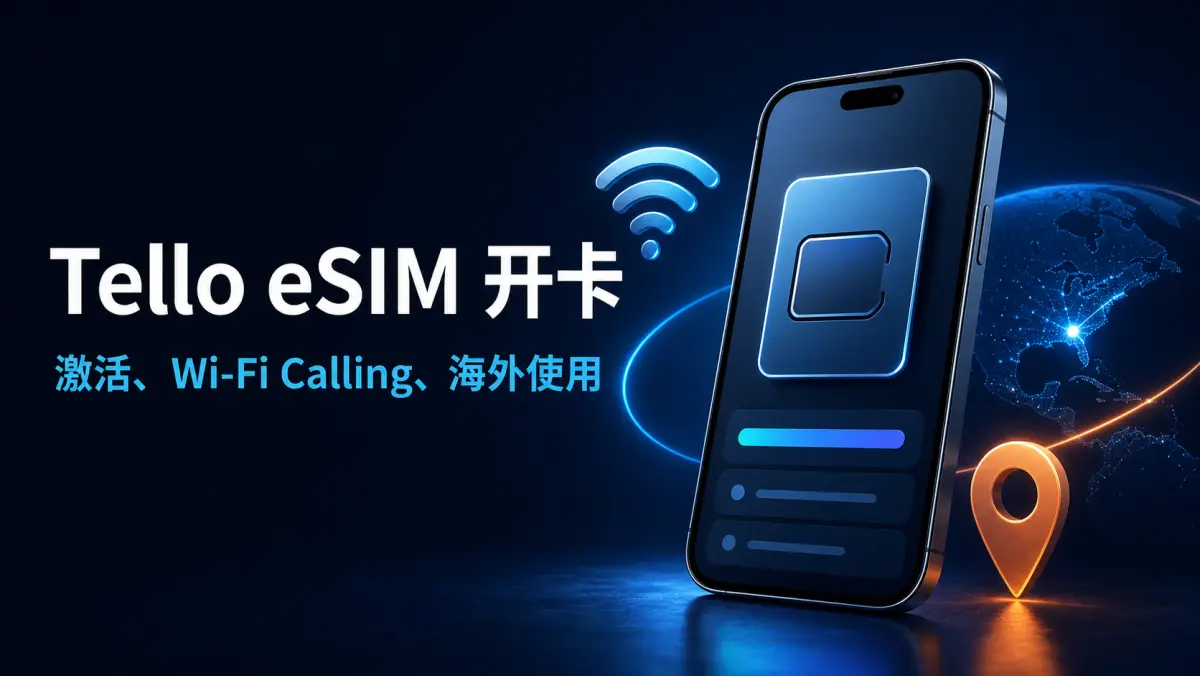 Tello eSIM 开卡：激活、Wi-Fi Calling、海外使用