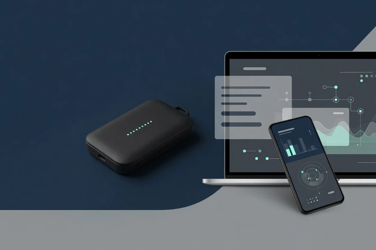 UFI-TOOLS 随身 WiFi 与手机、电脑管理概念示意
